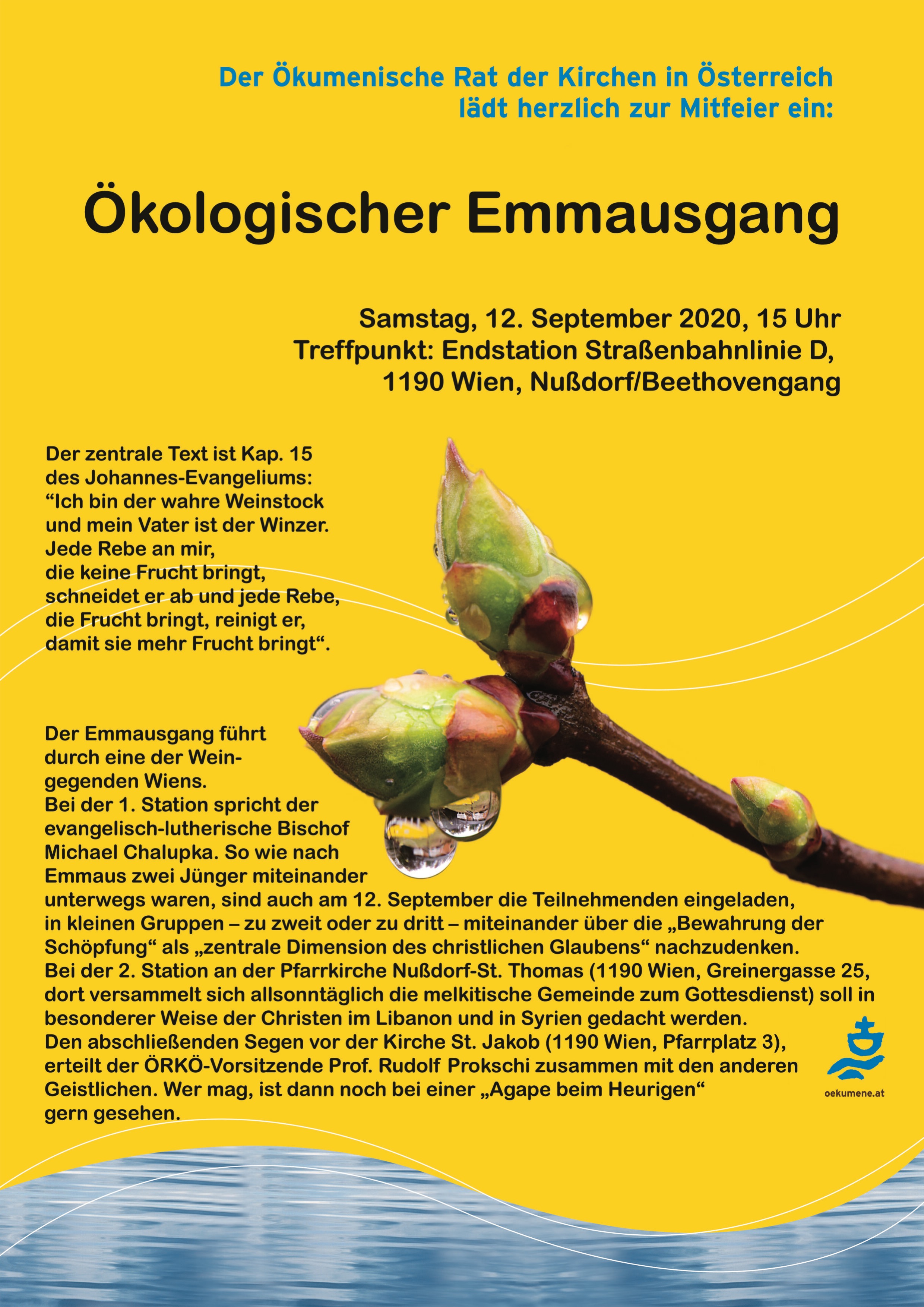 Plakat ÖRKÖ - Ökologischer Emmausgang 12. September 2020